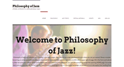 Desktop Screenshot of philosophyofjazz.net