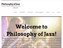 Tablet Screenshot of philosophyofjazz.net